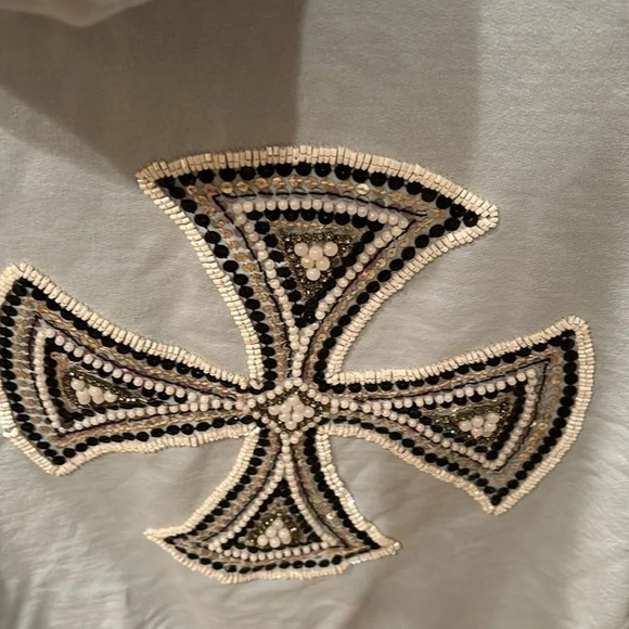 Twisted Heart woman's light blue hooded with a jeweled emblem on the back - Picture 11 of 16